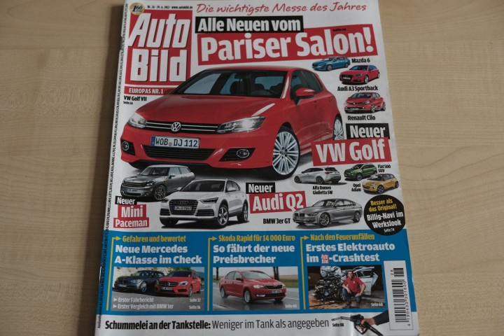 Deckblatt Auto Bild (26/2012)